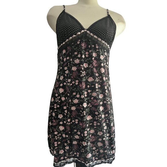 Vintage California Dynasty Y2K Floral Strappy Night Gown Lingerie Sz Medium Wome - Picture 6 of 9